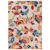TEPPICH Outdoor Bunte Pflanzlich Kurzflor Rechteckig Moderne - 160x230 cm - Grün, Textil (160/230cm) - Mazovia