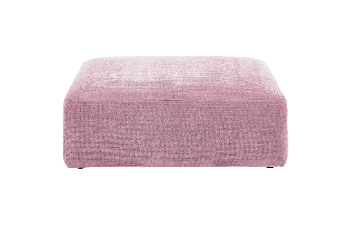 SOFA SITZELEMENT SEPHI Pink Cord - Pink/Schwarz, Kunststoff/Textil (107/39/82cm) - KAWOLA