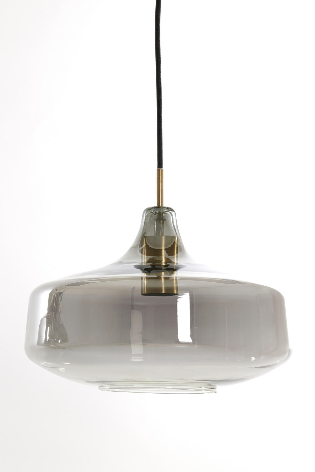 HÄNGELAMPE Solna Grau Ø120/21 cm - Grau, Glas (120/30/21cm) - Light & Living