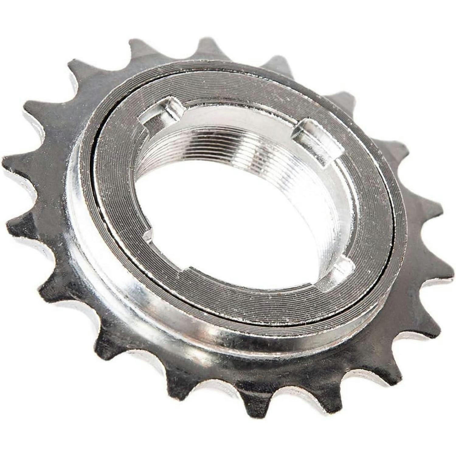 FAHRRADFREILAUF 18 Zähne 1/2 x 1/8 - Silberfarben, Metall (8/1.5/8cm)