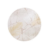 TEPPICH CRYSTAL ROUND Creme 80/80 cm - Creme, Kunststoff (80/80cm) - Tapiso