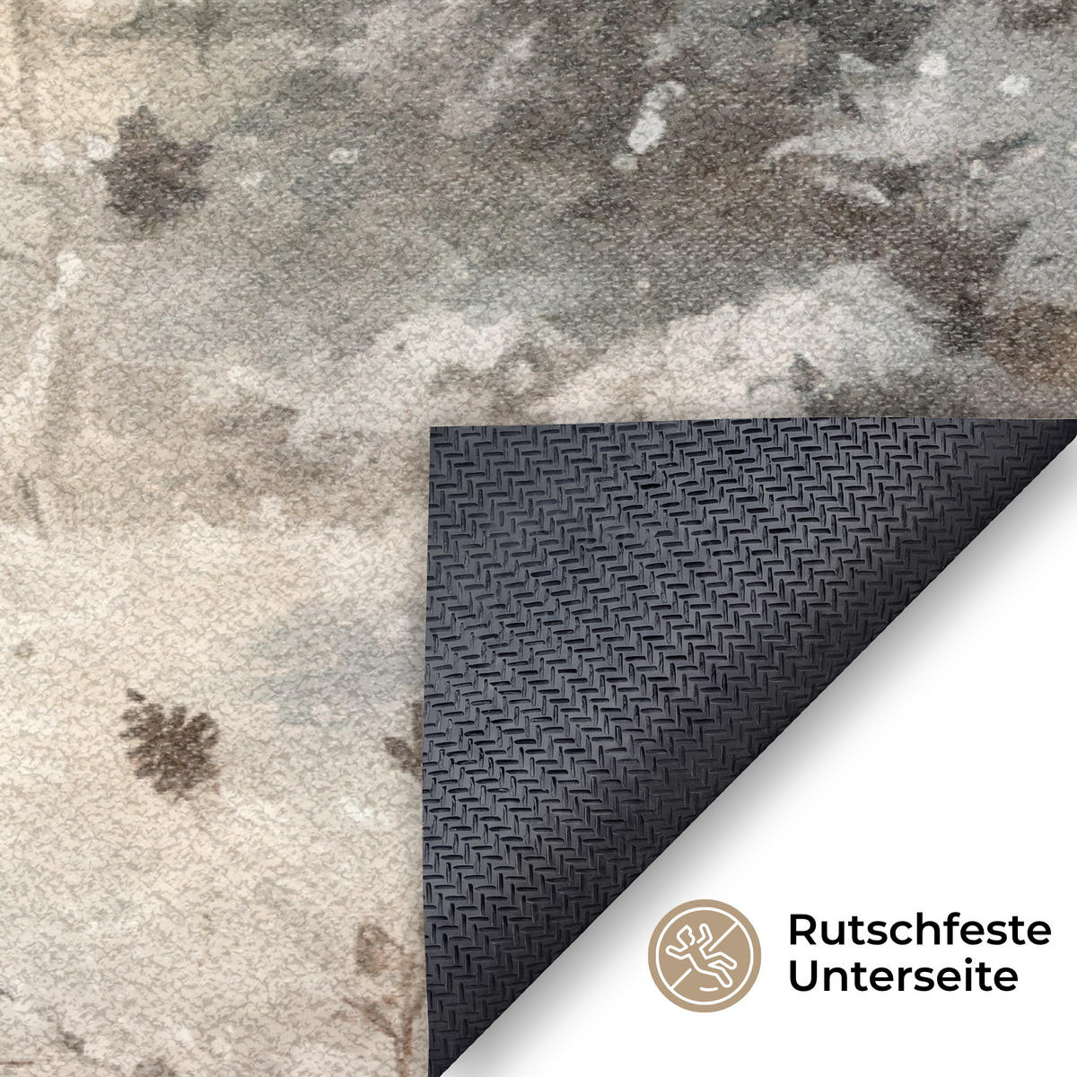 ROHOŽKA Vánoce - sobi - zima - věnec 120x80 cm - hnědá, textil/umělá hmota (120/0.4cm) - MuchoWow