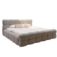 POLSTERBETT 140x200 DALIA Dunkelbeige - Sandfarben, Holzwerkstoff (140/200cm) - Compleo24