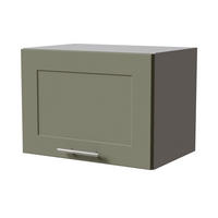 KLAPPHÄNGESCHRANK Oslo W4B/50 Grau / Reed Green Matt 50 / 32,5 / 36cm - Grau/Grün, Holz/Holzwerkstoff (50/36/32.5cm) - Feldmann-Wohnen