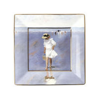 KÜNSTLERSCHALE Joaquin Sorolla - Nach Sonnenuntergang, Artis Orbis, Fine Bone China, Bunt, 12 x 12 cm - Multicolor, Keramik (1.5cm) - Goebel