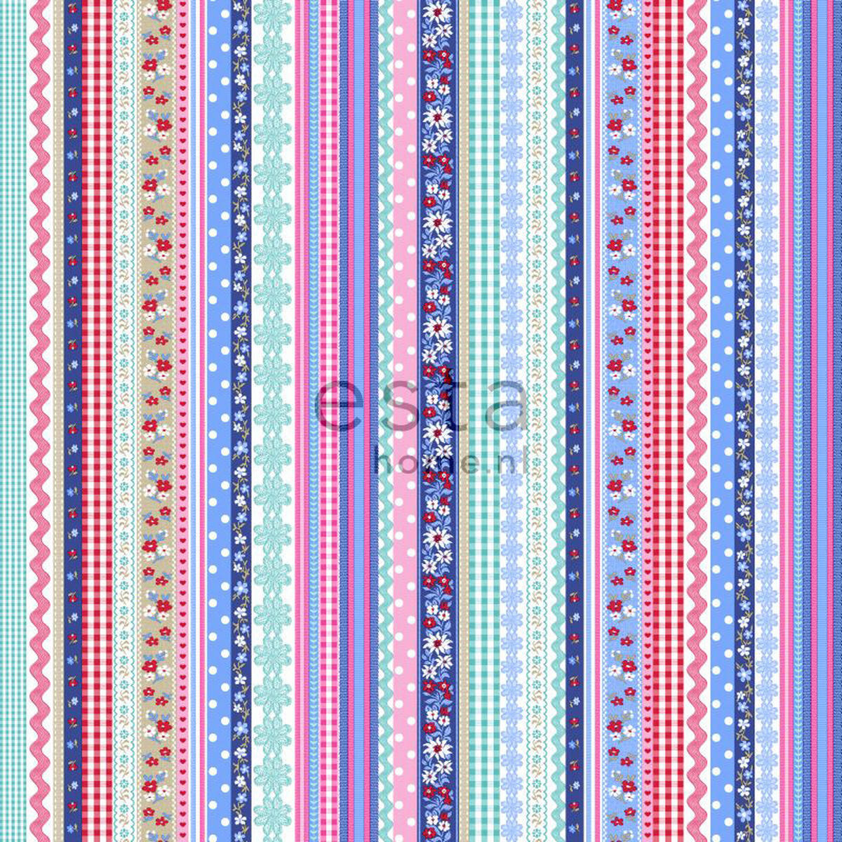 TAPETE Schleifen 53 cm x 10.05 m - Pink, Papier (53/0.1cm) - ESTAhome