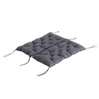 BANKAUFLAGE aus Polyester 100x98x8 cm in Dunkelgrau mit 6 Bändern - Dunkelgrau, Textil (98/8/100cm) - Modfu