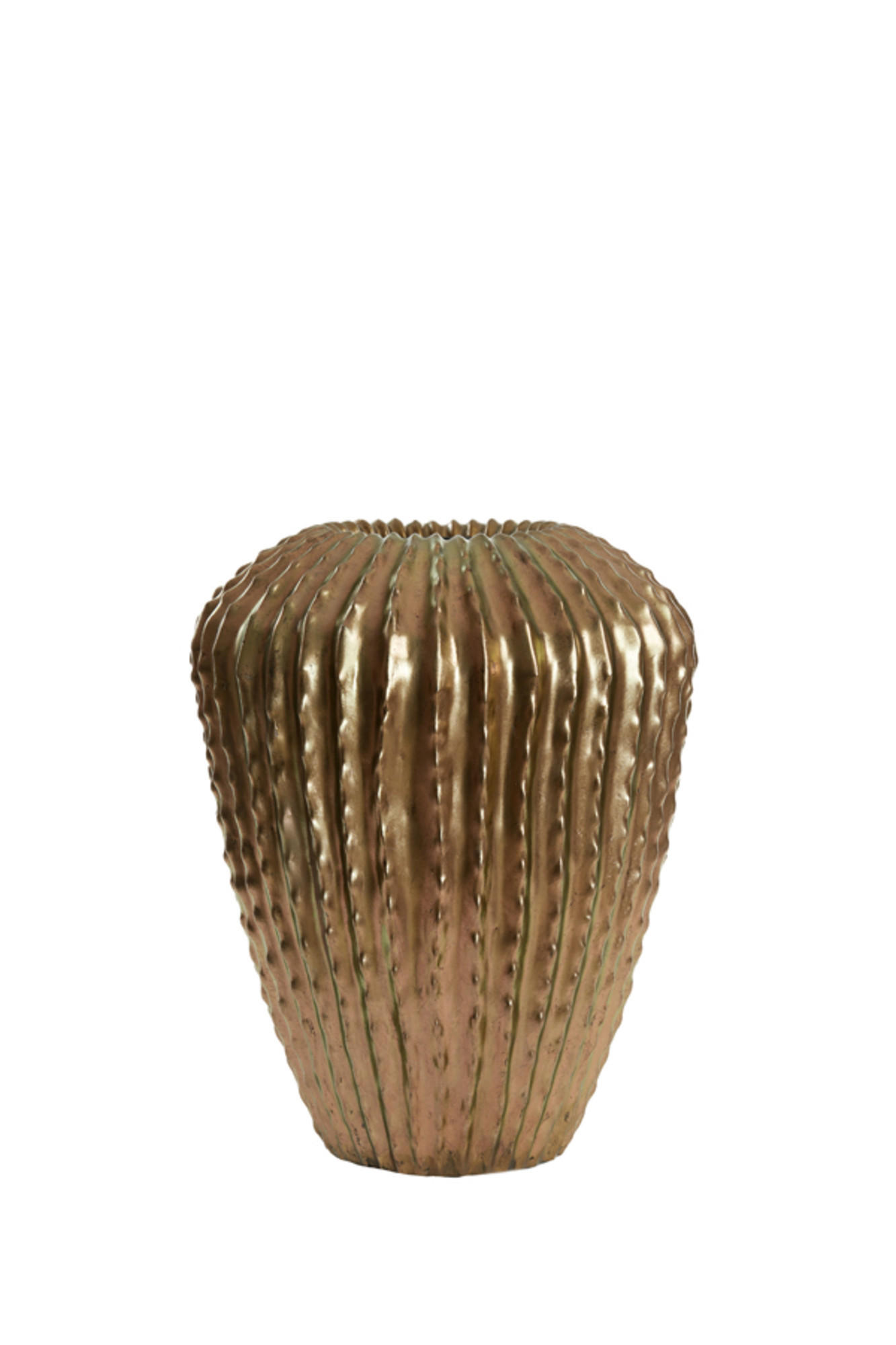 VASE Kakteen Bronze Ø52/65 cm - Goldfarben, Kunststoff (65cm) - Light & Living