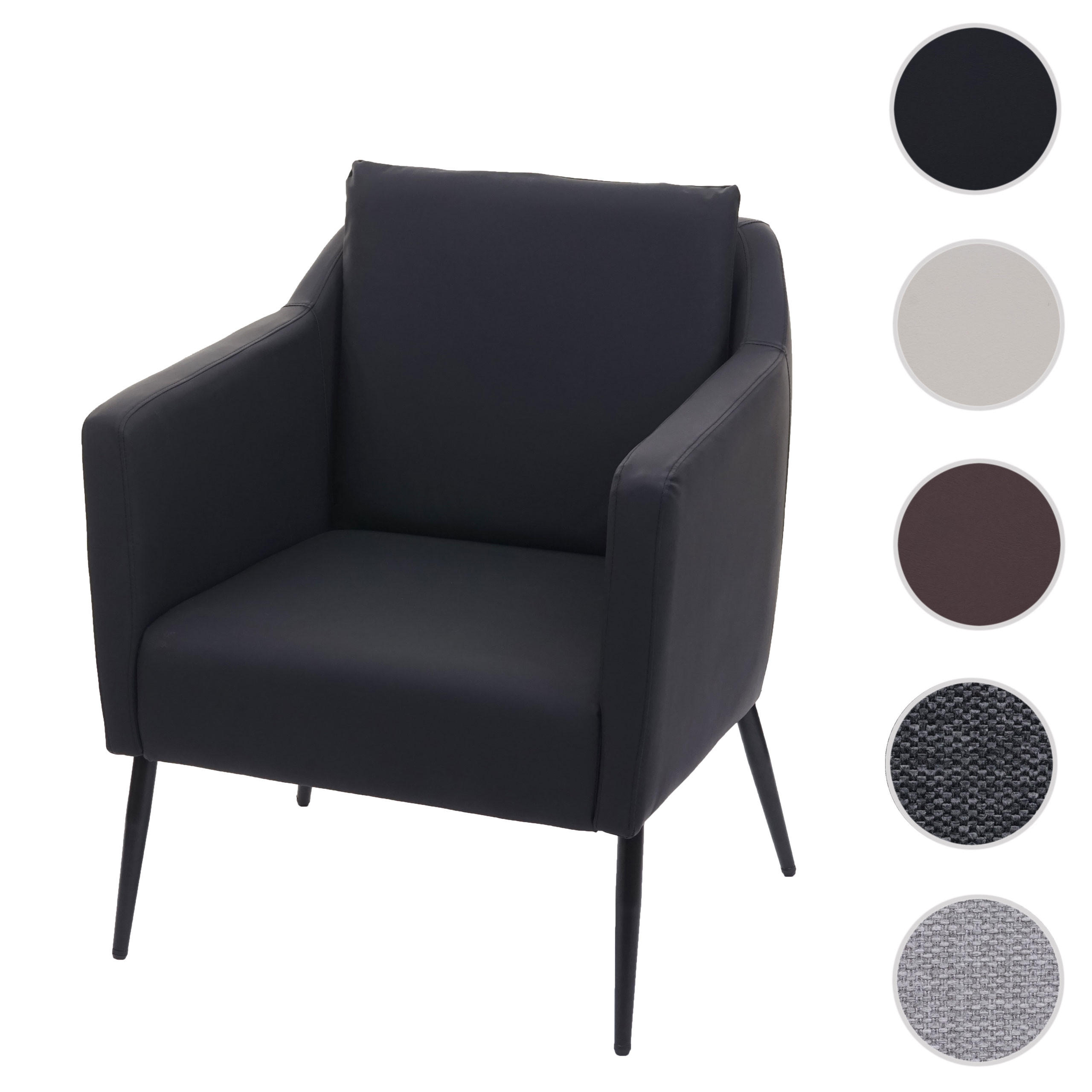 RELAXSESSEL H93A Schwarz - Schwarz, Textil (70/92/70cm) - MCW