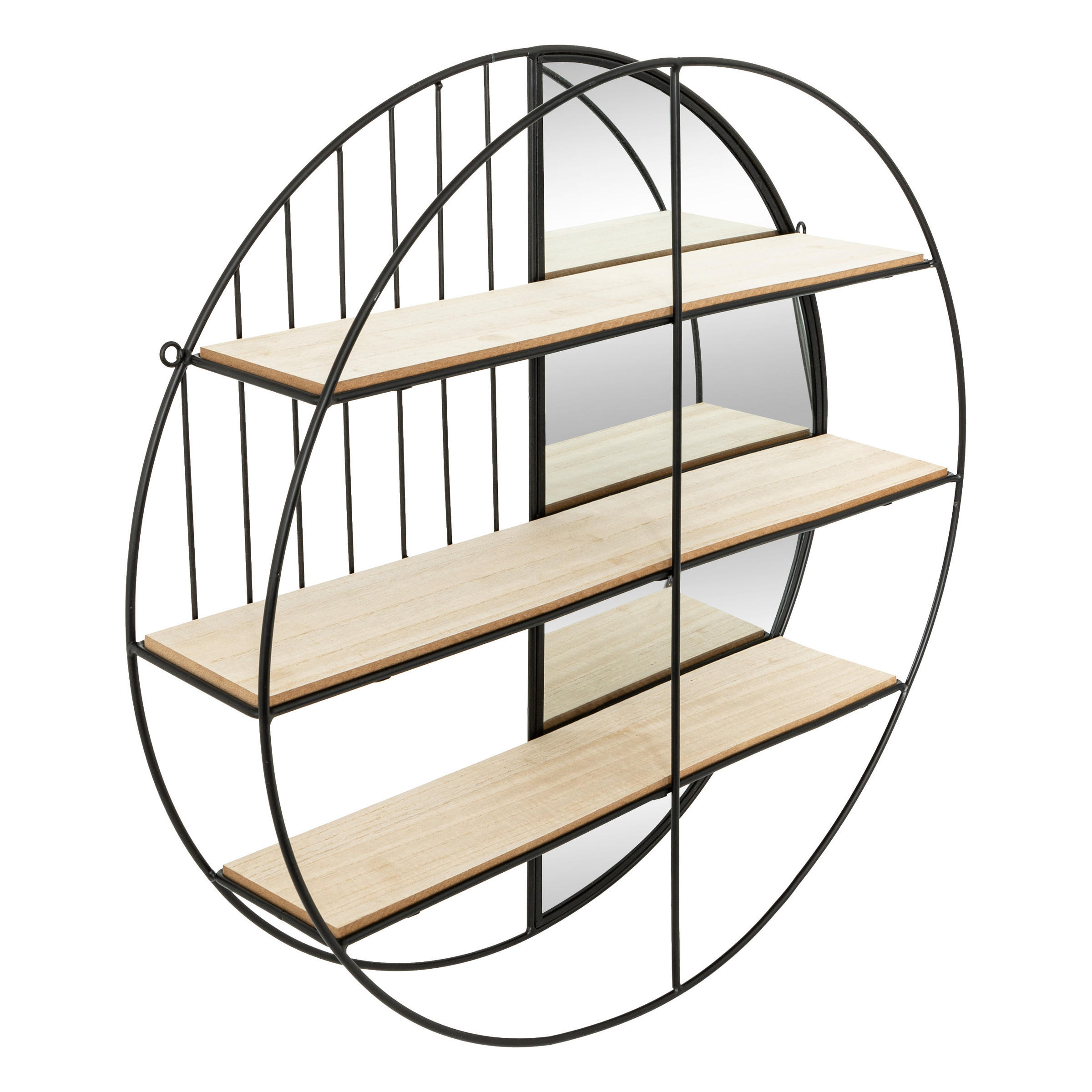 WANDREGAL Zina Ø 56 cm - Schwarz, Metall (56/12/56cm) - Atmosphera Createur d´interieur