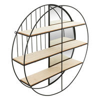 WANDREGAL Zina Ø 56 cm - Schwarz, Metall (56/12/56cm) - Atmosphera Createur d´interieur