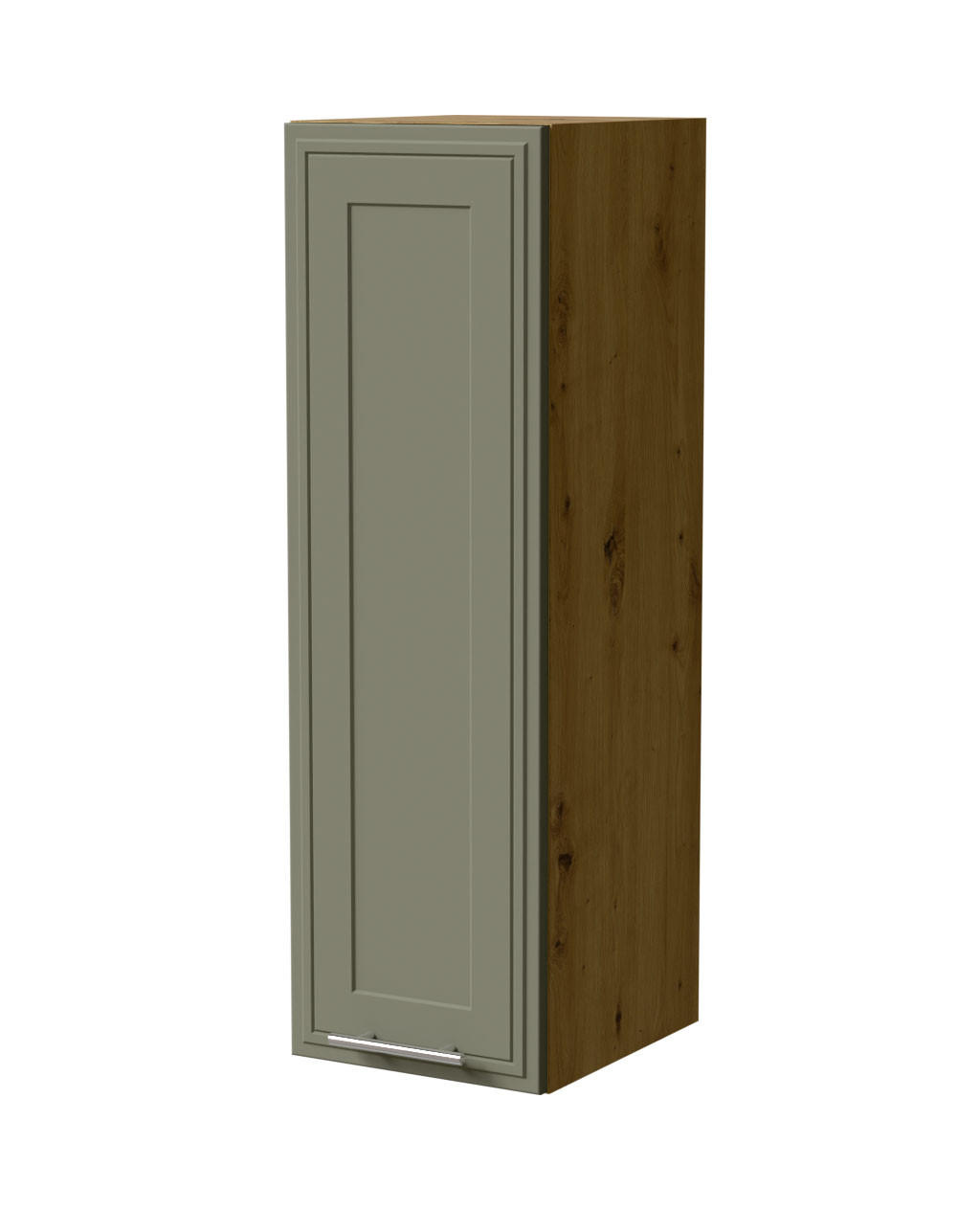 HÄNGESCHRANK Salo W4/30 Eiche Artisan / Reed Green Matt 30 / 32,5 / 96cm - Eiche Artisan/Grün, Holz/Holzwerkstoff (30/96/32.5cm) - Feldmann-Wohnen