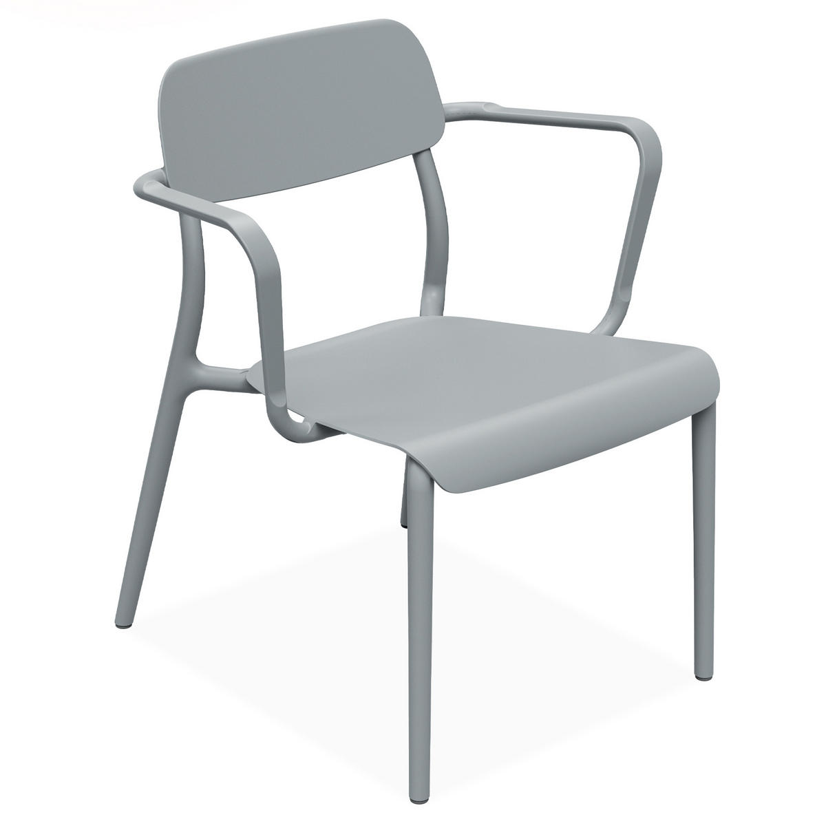 GARTENMÖBEL-SET GALIO, 4-tlg - Grau, Kunststoff - KONSIMO®