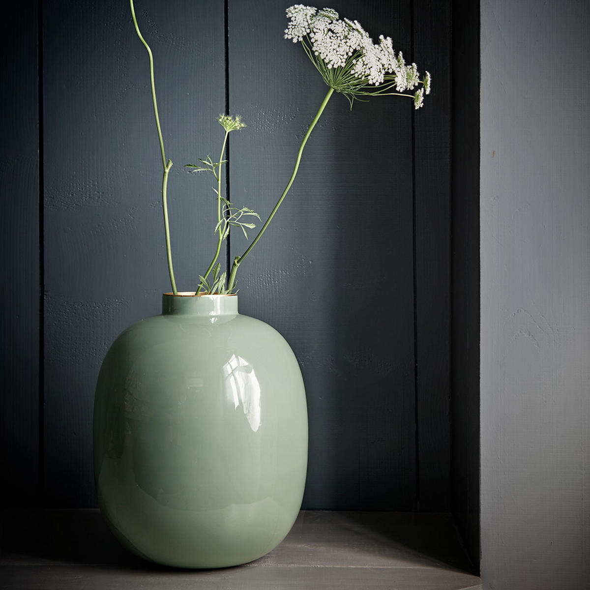 VASE Metal grün 32 cm - Grün, Metall (32cm) - Pip Studio