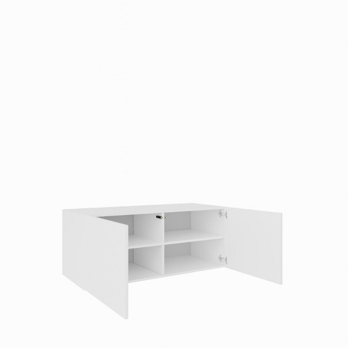 TV-SCHRANK Kaja 100 cm, zweitürig, weiß - Weiß, Kunststoff (100/40/40cm) - Margaret Hadas24