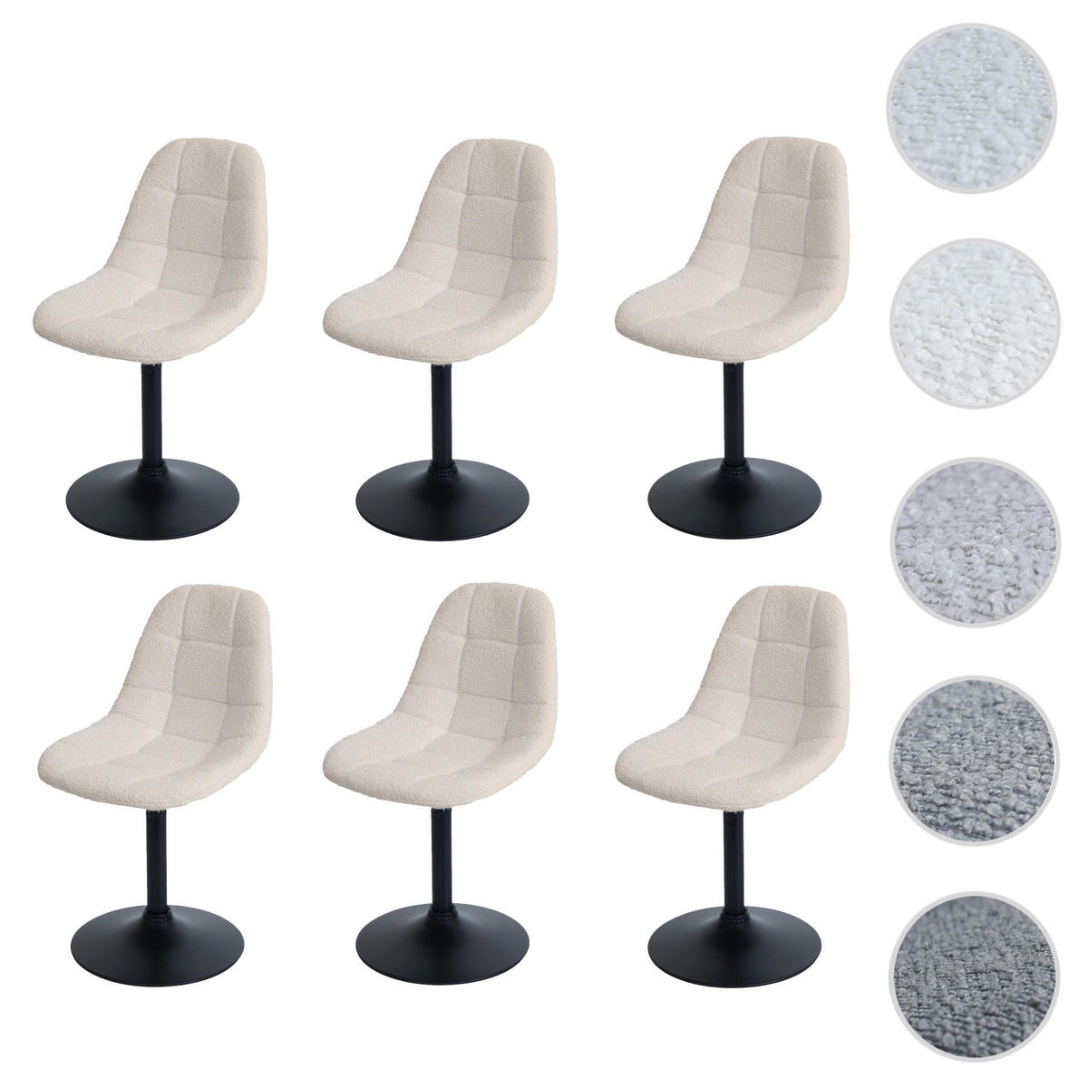ESSZIMMERSTUHL Beige 6er-Set - Beige, Textil (47/83/43cm) - MCW
