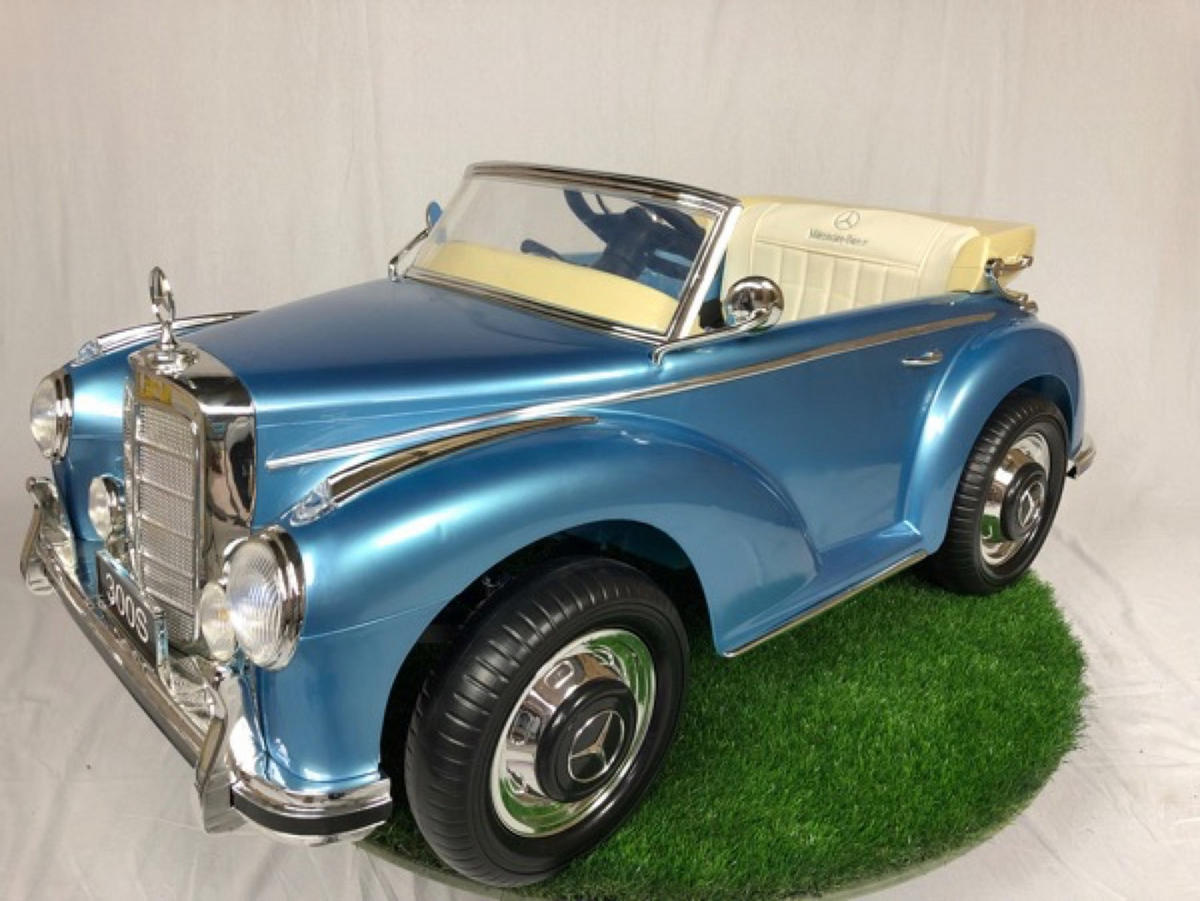 KINDER ELEKTROAUTO Mercedes 300S - Blau, Kunststoff (133/67/54cm) - TPFLiving