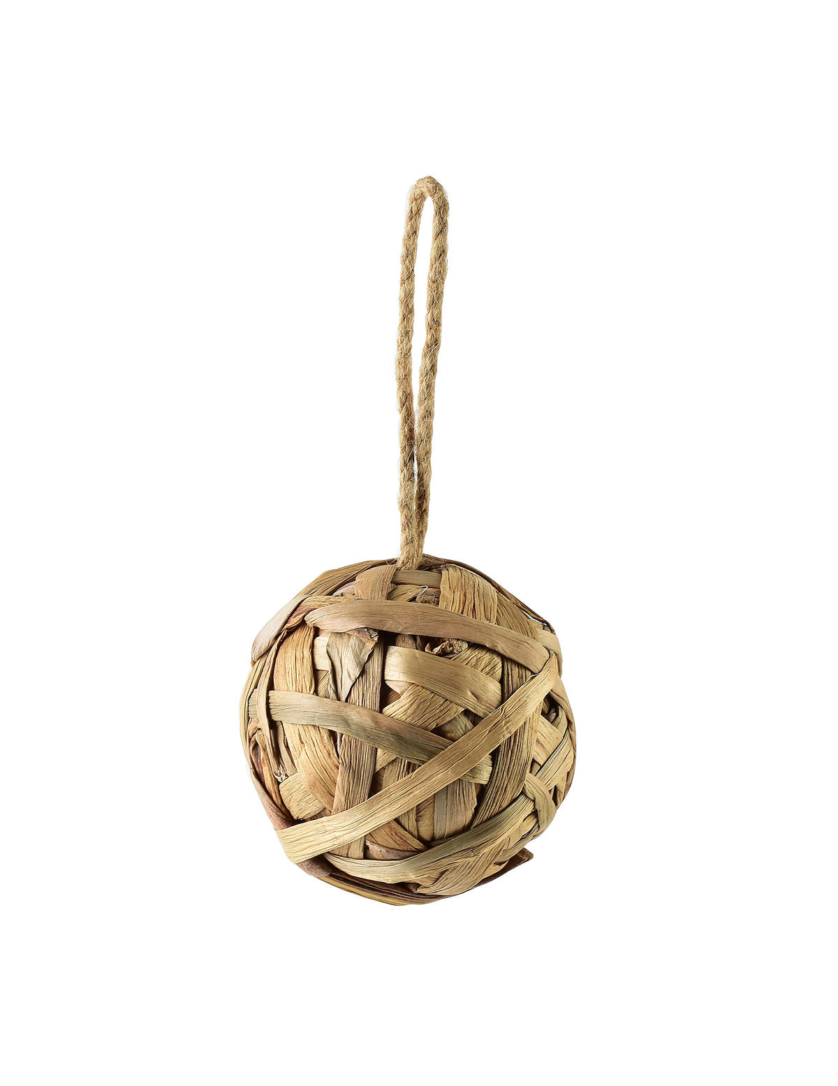 CHRISTBAUMKUGEL Amparo Braun 12/12/12 cm Naturmaterial - Braun, Naturmaterialien (12/12/12cm) - Mondex