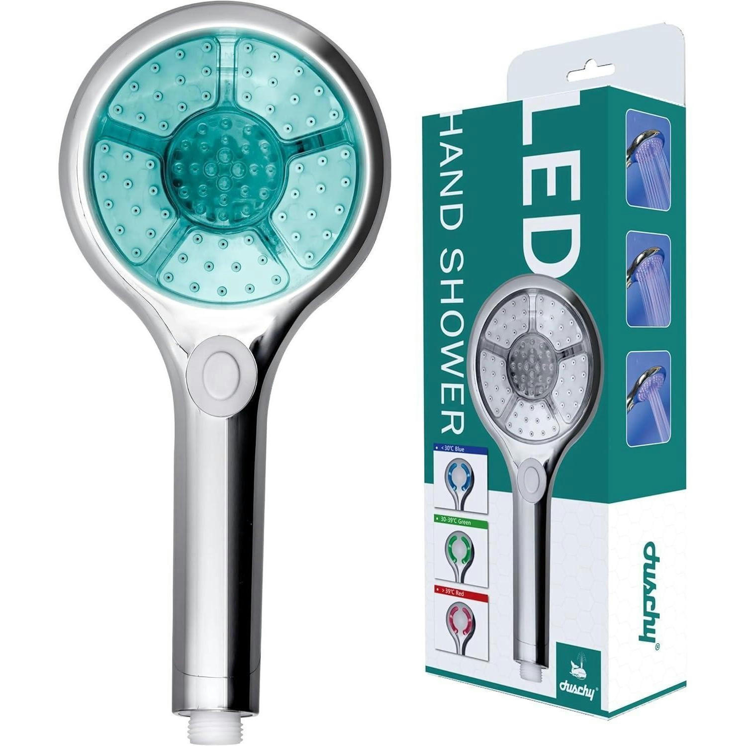 HANDBRAUSE LED 7 Farben 3 Modi 12,5 cm - Multicolor, Kunststoff (12.5/12.7/27cm)