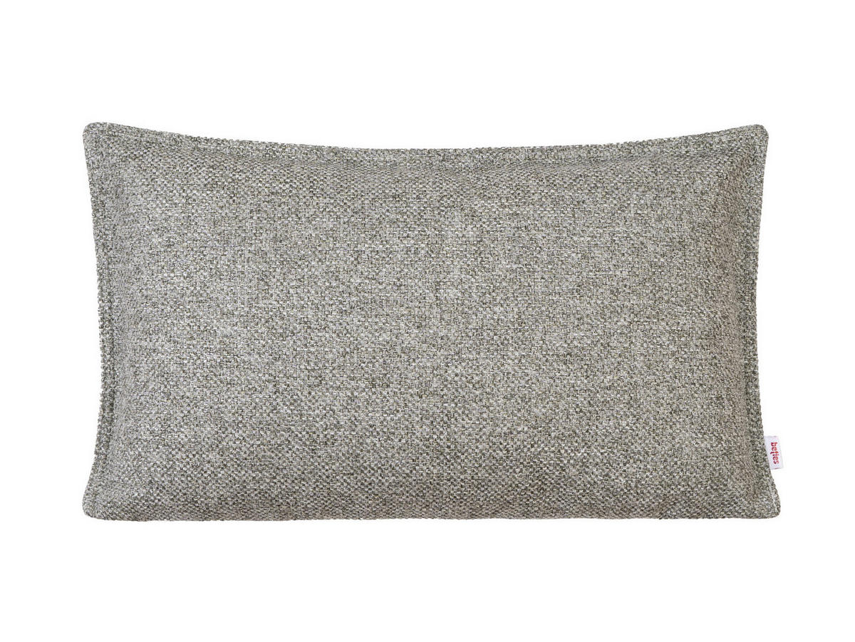KISSENHÜLLE Bouclé steel-grau 50/30 cm - Grau, Textil (30/50cm) - beties Heimtextil