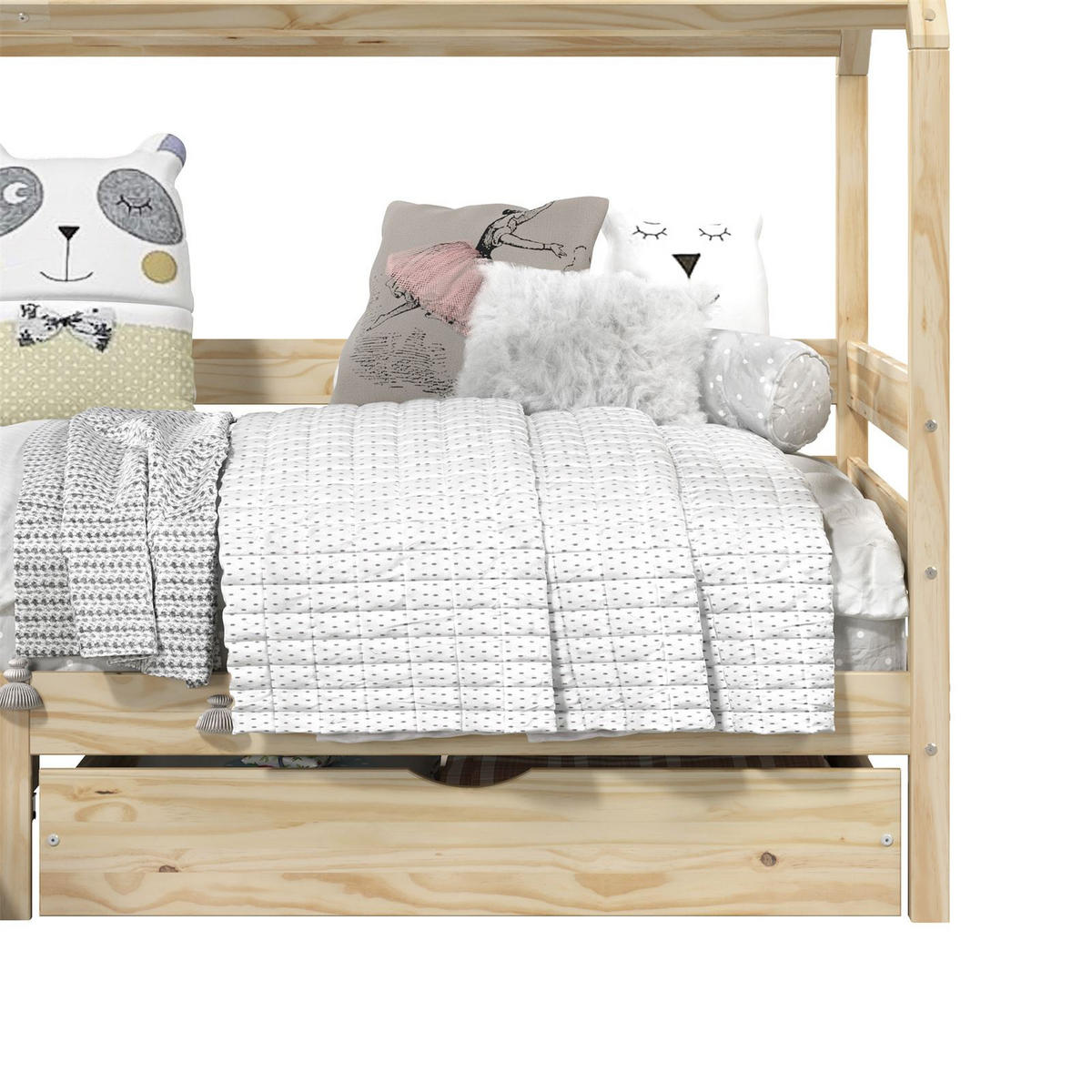 HAUSBETT CLIA 90X200 CM - Naturfarben, Holz (96/145/206cm) - IDIMEX