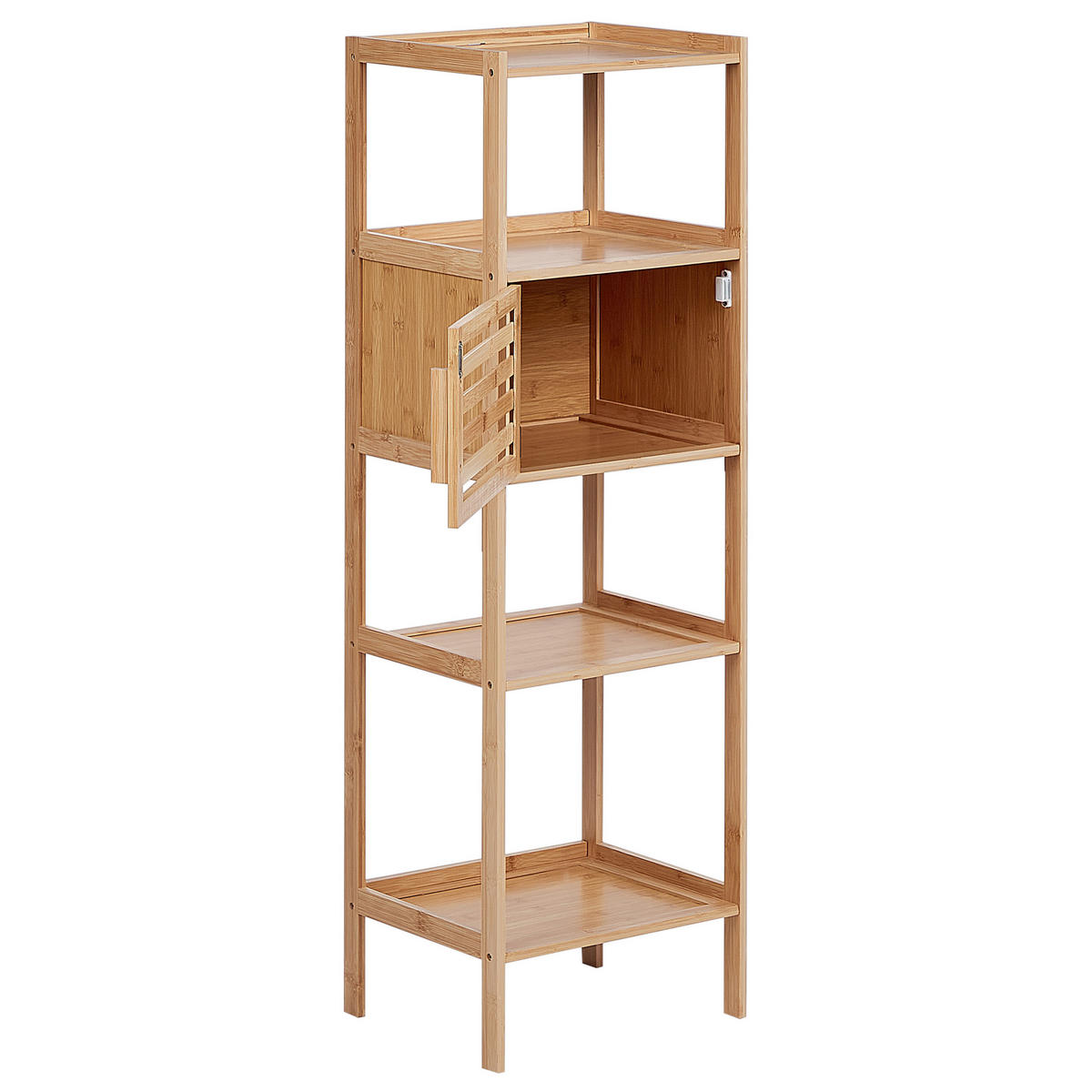 REGAL Bambus Hellbraun Lafayette - Braun, Holz (36/114/30cm) - Beliani