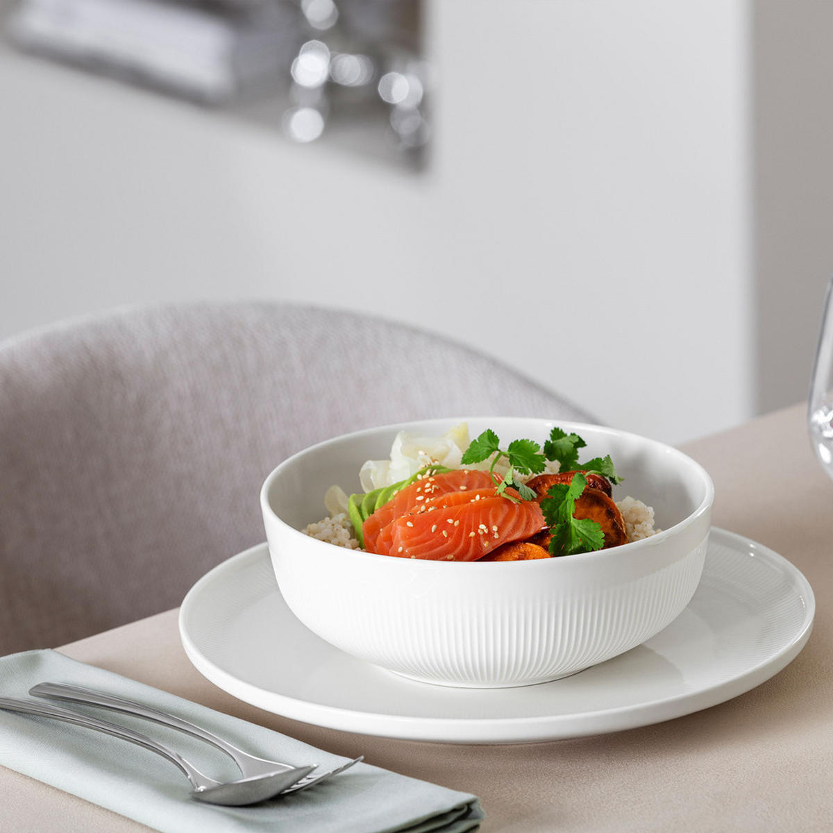 MÜSLISCHALEN Afina weiß ø 14,9 cm 4er Set - Weiß, Keramik (14.9cm) - Villeroy & Boch