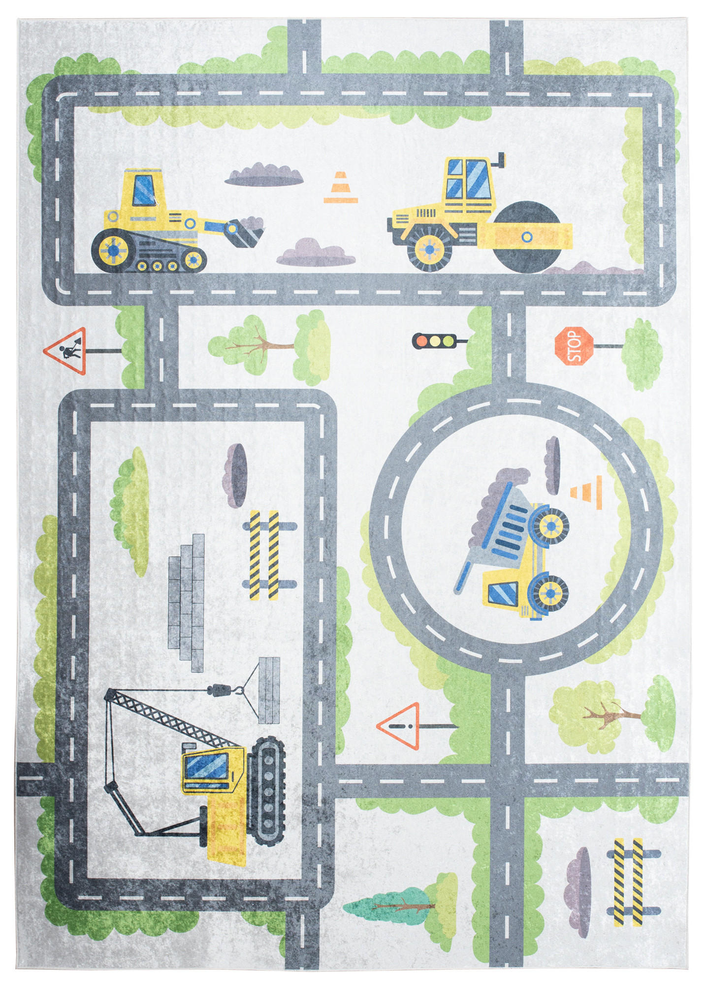 TEPPICH EMMA Grau 80/150 cm - Grau, Kunststoff (80/150cm) - Tapiso