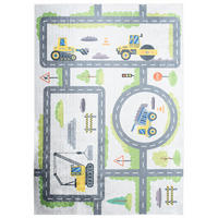 TEPPICH EMMA Grau 80/150 cm - Grau, Kunststoff (80/150cm) - Tapiso