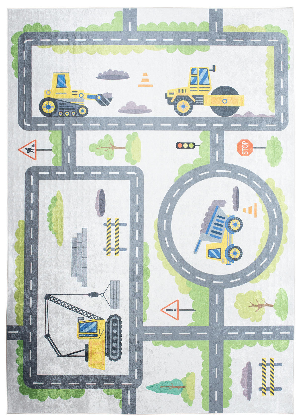 TEPPICH EMMA Grau 80/150 cm - Grau, Kunststoff (80/150cm) - Tapiso