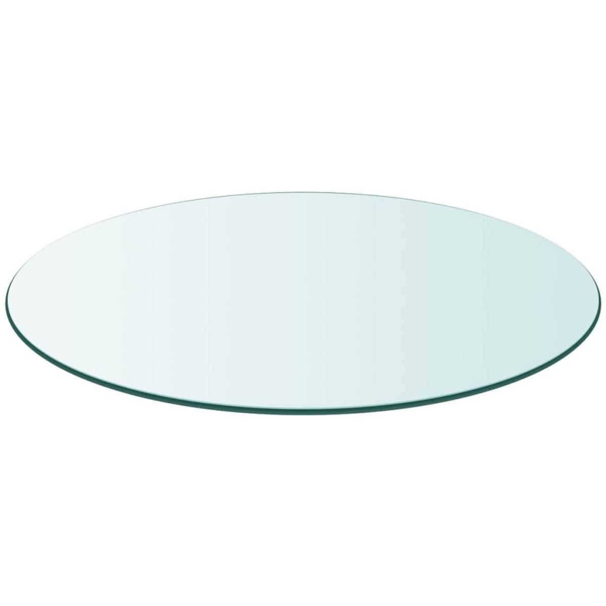 TISCHPLATTE Aus Gehärtetem Glas Rund 300 Mm - Transparent, Glas (30/30/0.8cm) - vidaXL