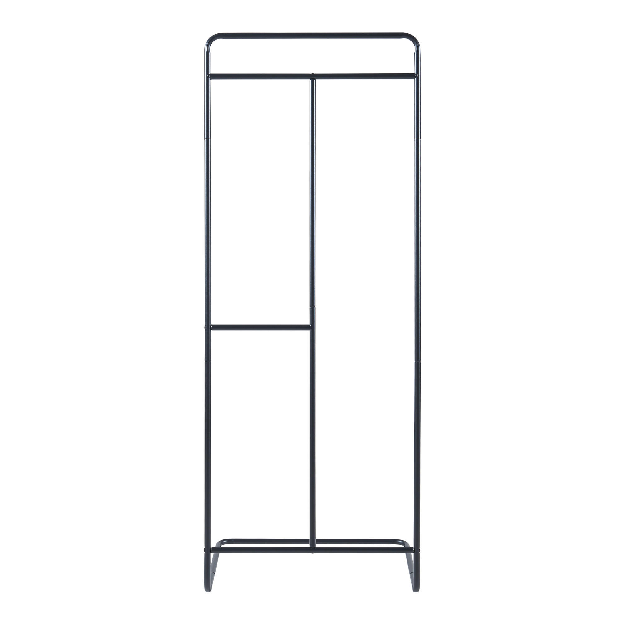 KLEIDERSTÄNDER Sandviken - Schwarz, Metall (63/166/48cm) - [en.casa]