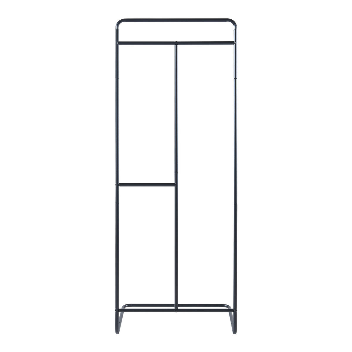 KLEIDERSTÄNDER Sandviken - Schwarz, Metall (63/166/48cm) - [en.casa]