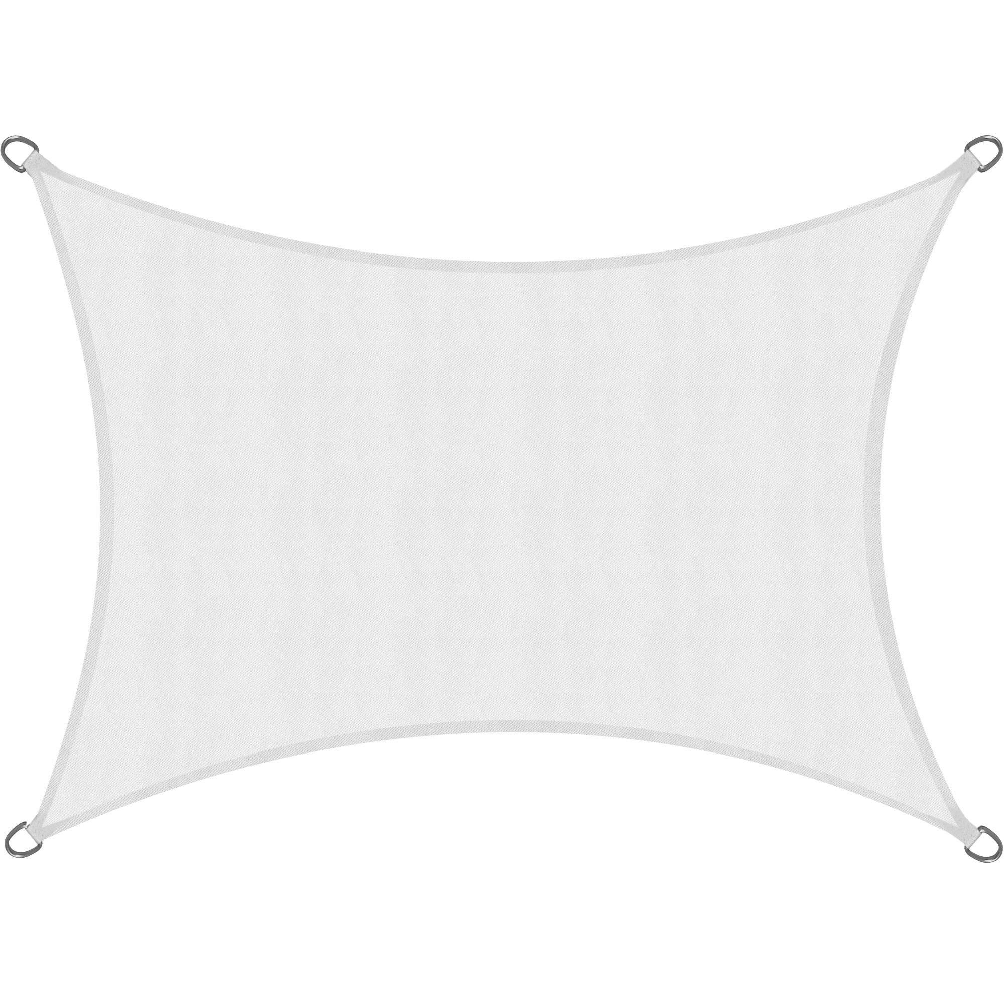 SONNENSEGEL SolVision PS9 200/300 cm rechteckig Weiß PE - Weiß, Kunststoff (300/200cm) - Sol Royal