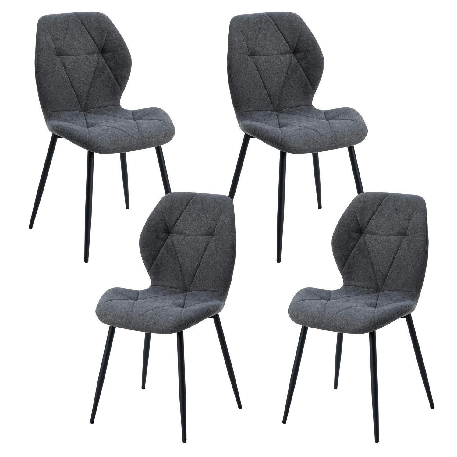 XXXLutz Esszimmerstühle Grau 43x86x47.5 cm