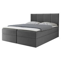 BOXBETT Rebos - Grau, Holz/Textil (160/200cm) - MIRJAN24