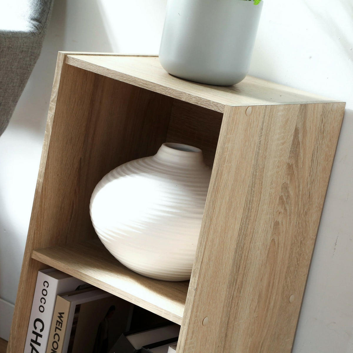 MÖBELSTÜCK 2 Fächer Compo 31,5/61,3/29,5 cm - Eichefarben, Holzwerkstoff (31.5/61.3/29.5cm) - Calicosy