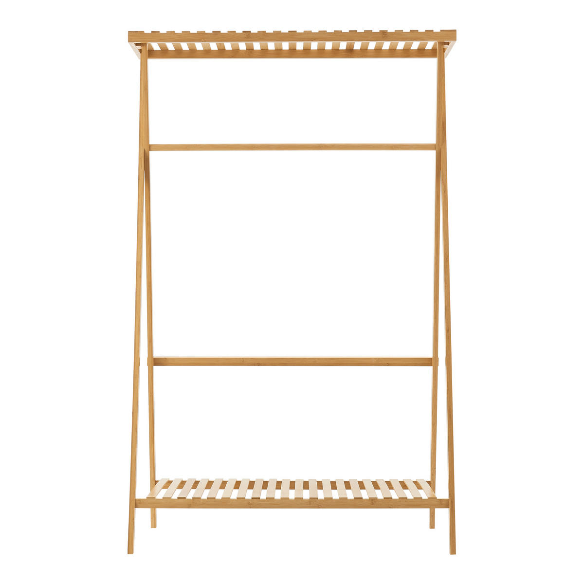 GARDEROBENSTÄNDER Horten - Naturfarben, Holz (90/140/45cm) - [en.casa]