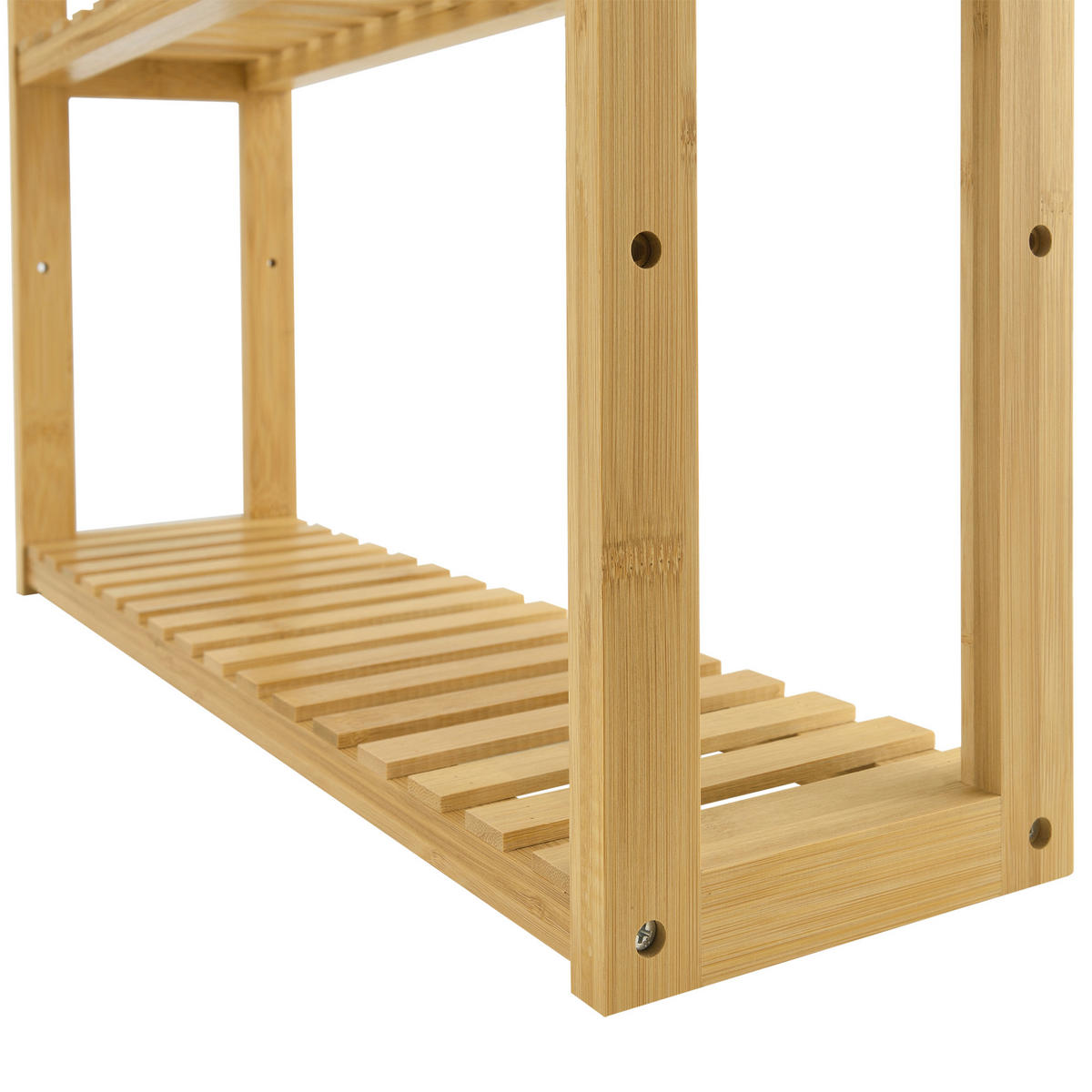 BADEZIMMERREGAL Örnsköldsvik - Naturfarben, Holz (60/54/15cm) - [en.casa]