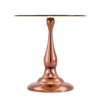 BEISTELLTISCH rund Braun Sicherheitsglas/Metall 50/50/51,5 cm - Braun, Glas/Metall (50/50/51.5cm)