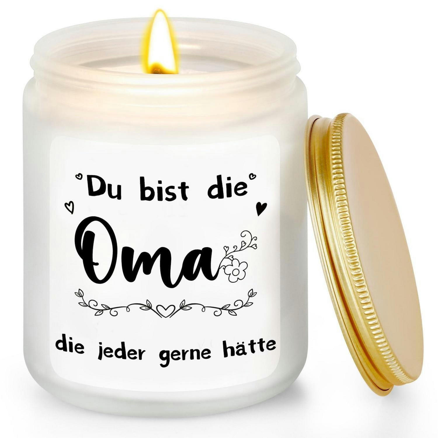 DUFTKERZE im Glas Lavendel 200g - Weiß, Paraffin (9cm)