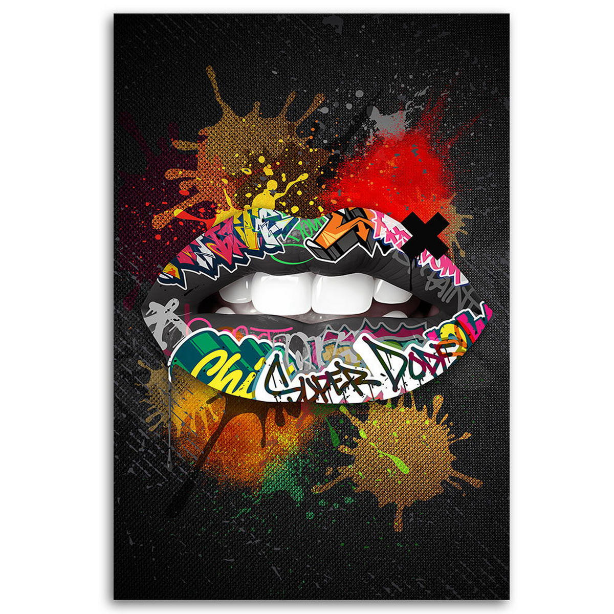 KUNSTDRUCK Bunt 80/120 cm - Multicolor, Textil (80/120cm) - KUNSTLOFT