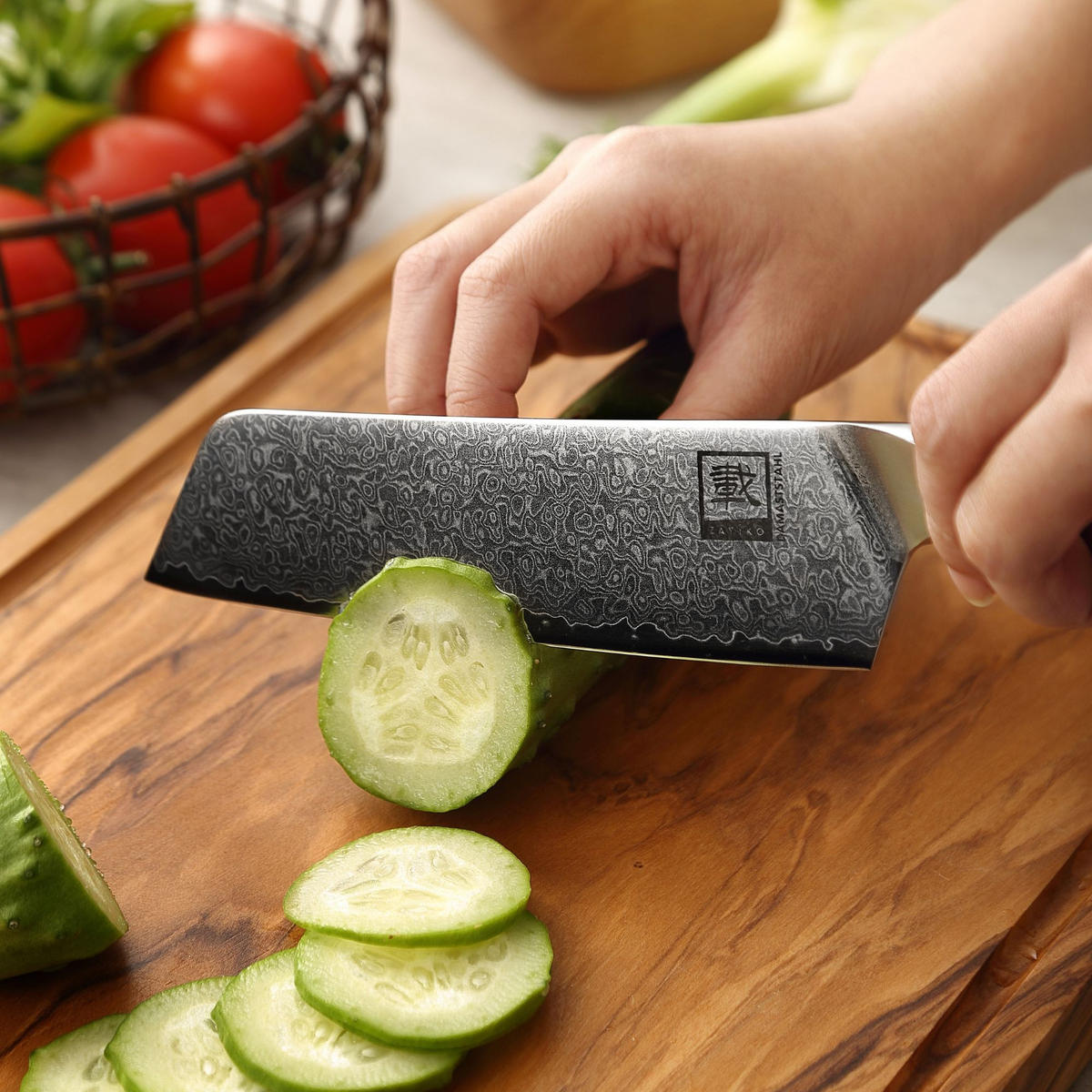 SANTOKUMESSER 16 cm - Ahornfarben, Holz/Metall (30cm) - Zayiko