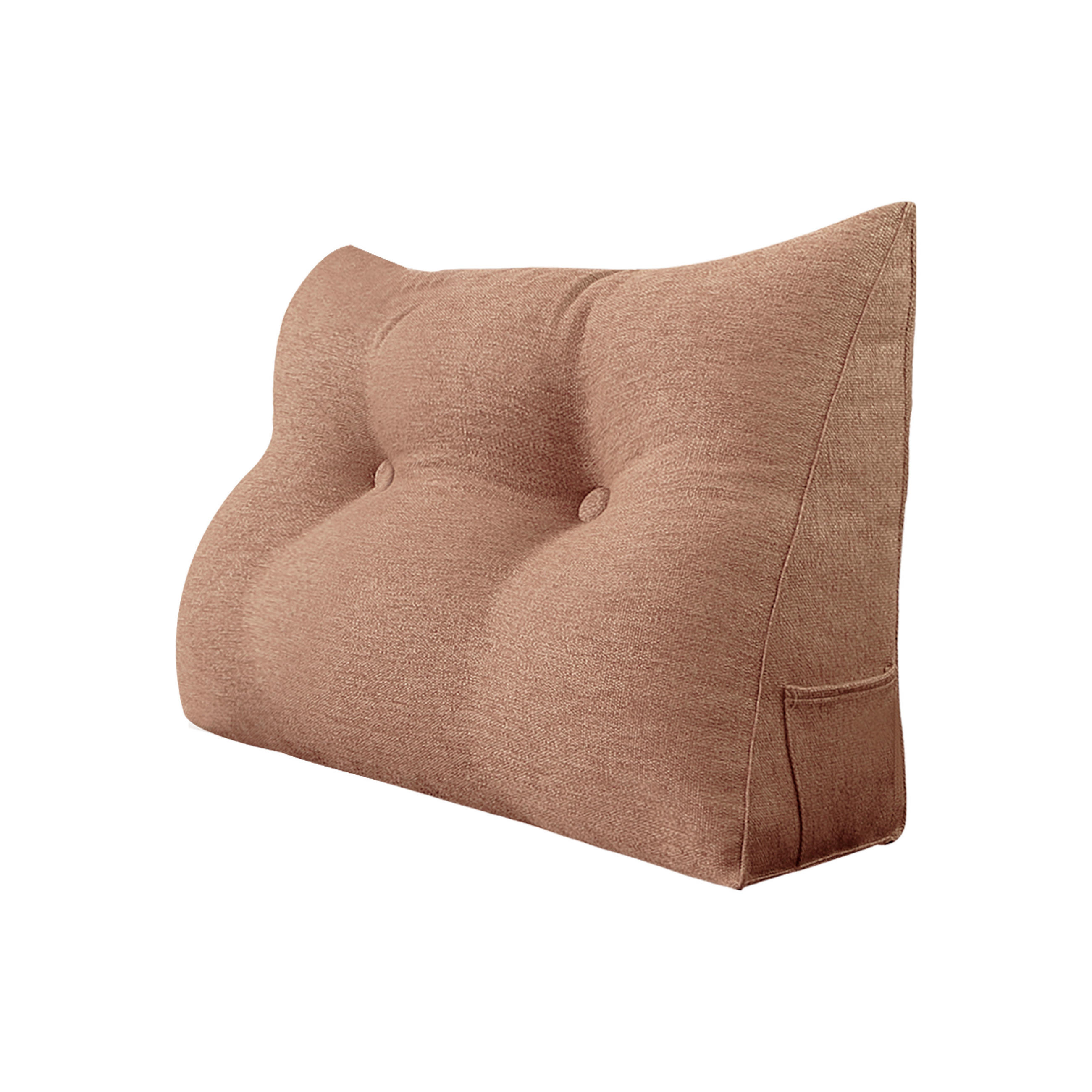 RÜCKENKISSEN für Bett Leinenlook Mauve 80 cm - Pink, Textil (50/80cm) - Vercart