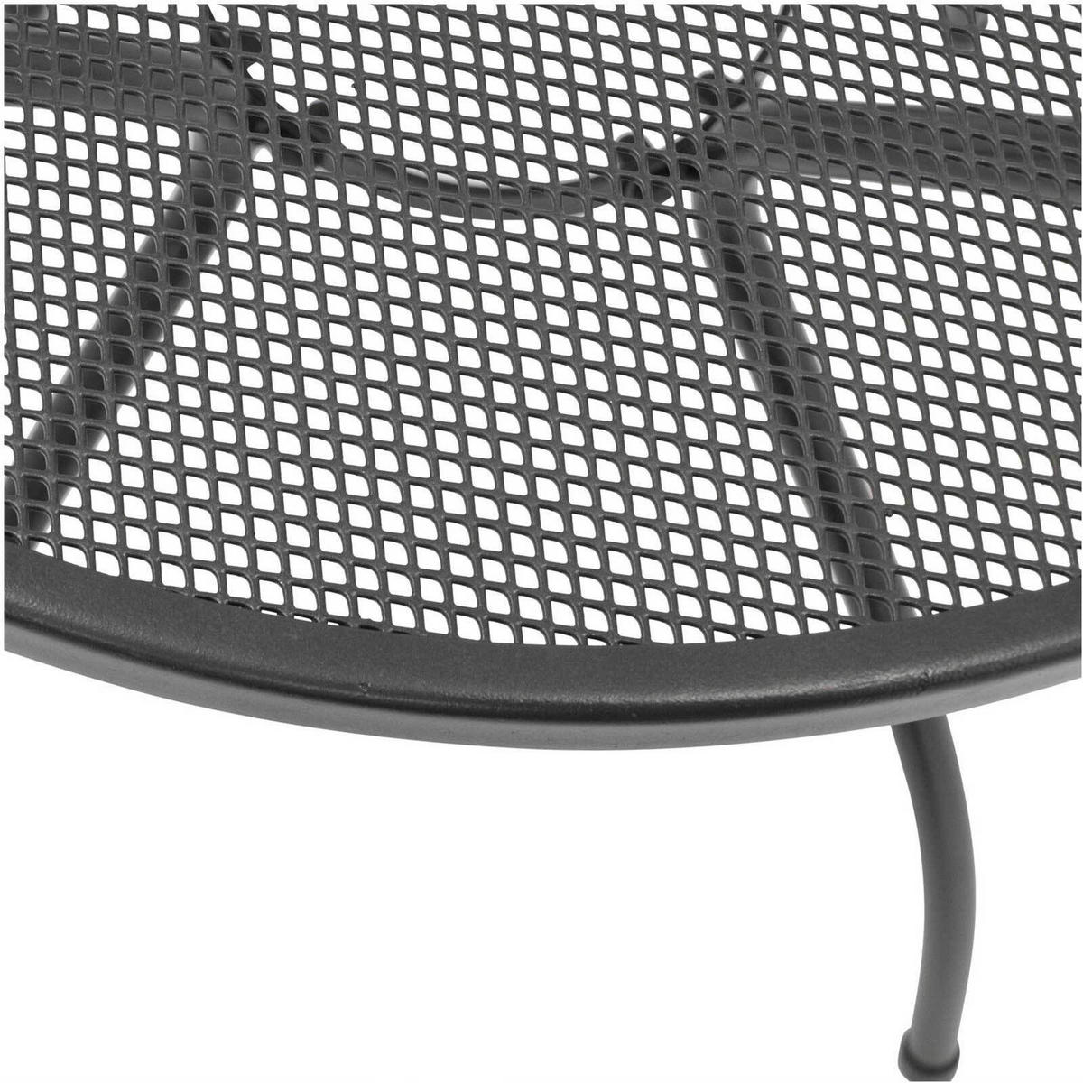 BISTROTISCH Glasgow - aus Streckmetall - 70cm rund - anthrazit - Grau, Metall (70/70/72cm) - TPFGarden