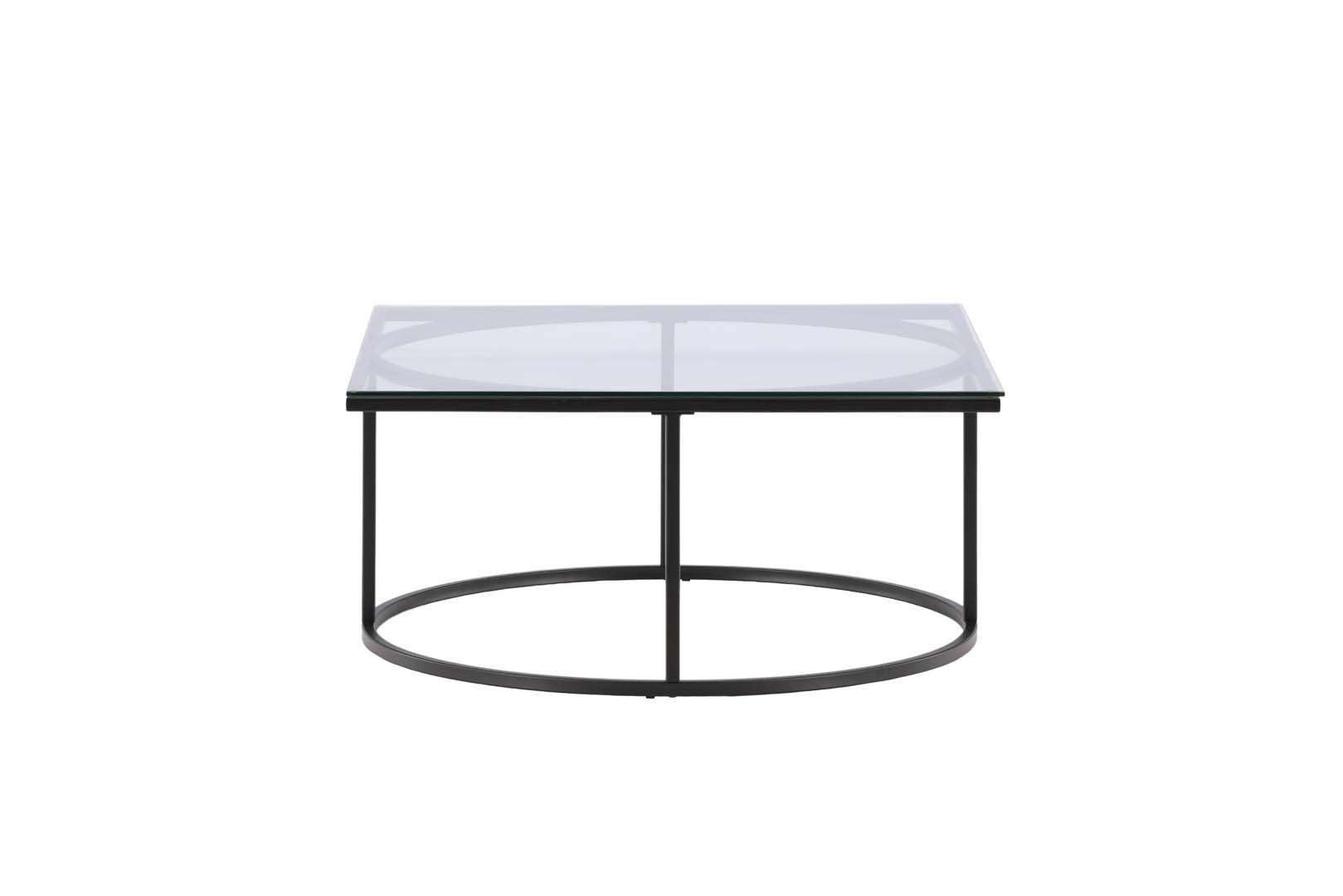 ebuy24 Couchtisch Schwarz 90x42x90 cm