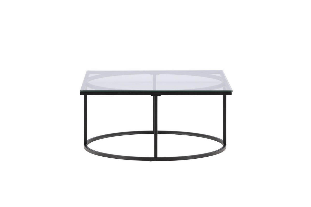 COUCHTISCH 90x90cm - Schwarz, Holzwerkstoff (90/90/42cm) - ebuy24