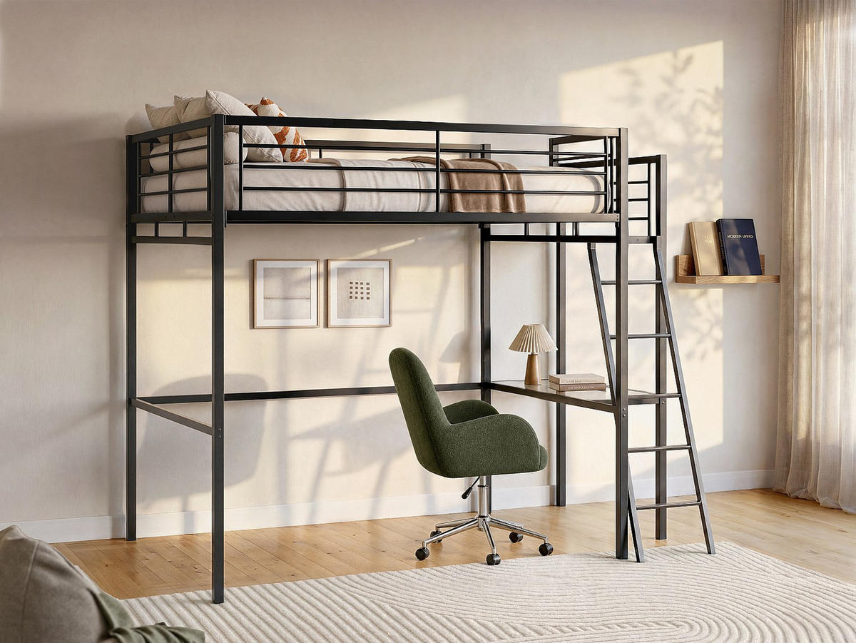 HOCHBETT - 2 Personen - Metall - Anthrazitgrau - - Anthrazit, Metall - Vente-Unique