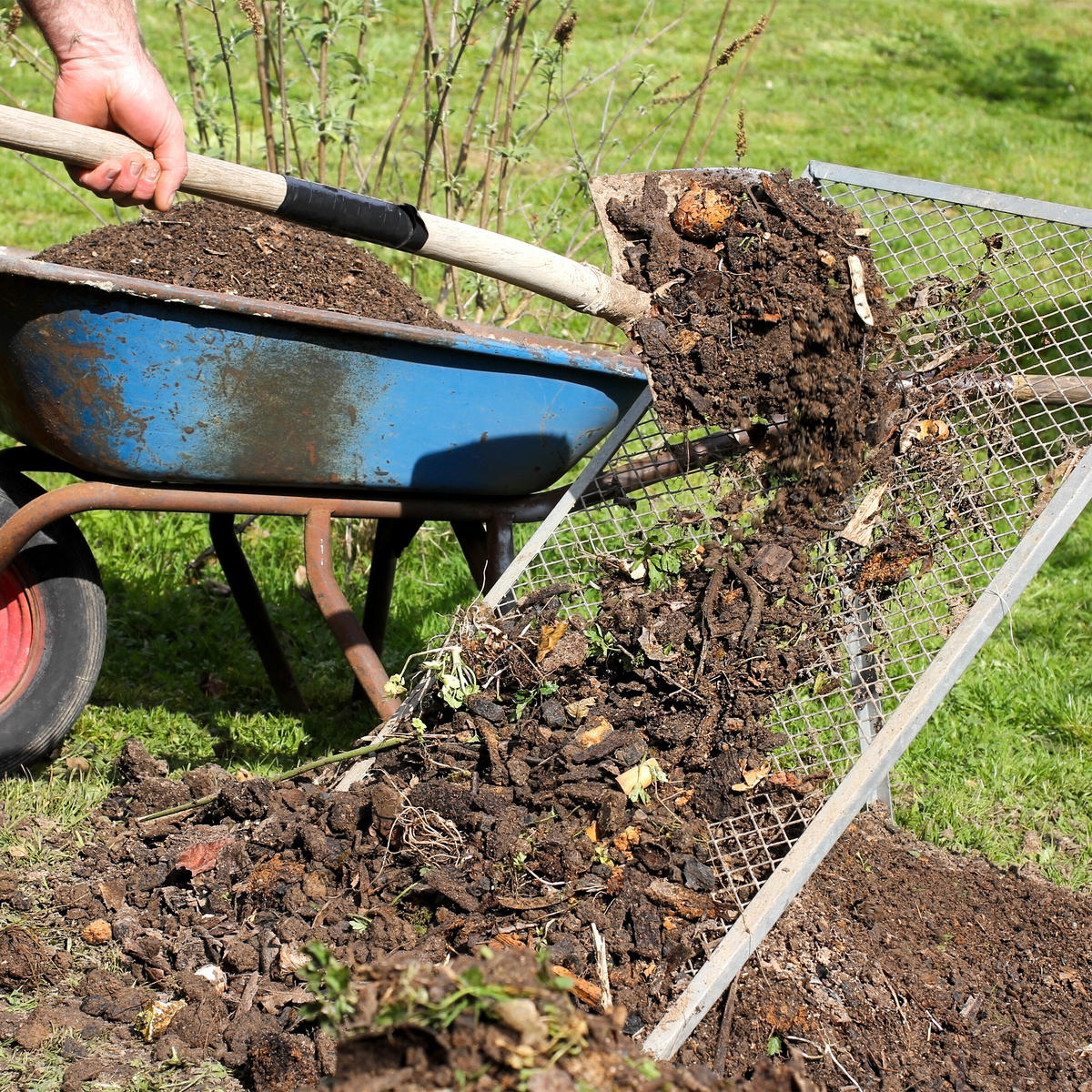 DURCHWURFSIEB - Silberfarben, Metall (60/85/80cm) - Relaxdays