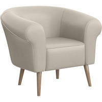 SESSEL Emilia - Beige/Buchefarben, Holzwerkstoff/Buchenholz (73/70/57cm) - Meblini